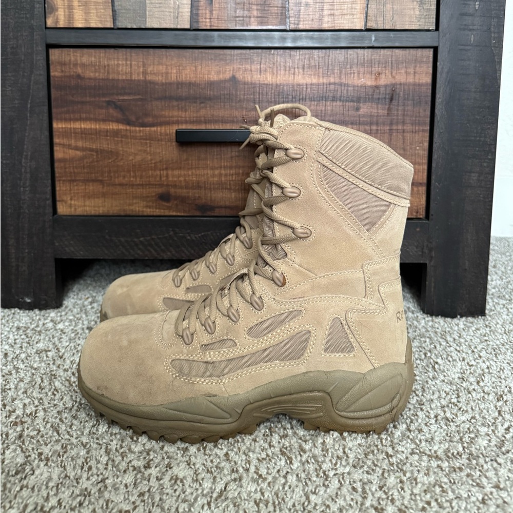 RAPID RESPONSE RB - Men's 8" Stealth Boot with Side Zipper - Desert Tan 8.5W